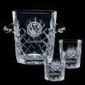 Cavanaugh Ice Bucket & 2 Old Fashioned Glasses